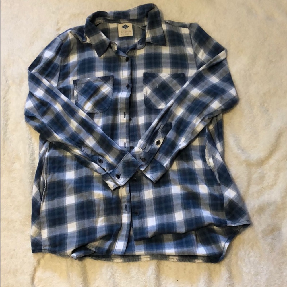 Blue and White Flannel